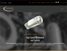 Tablet Screenshot of calnetix.com